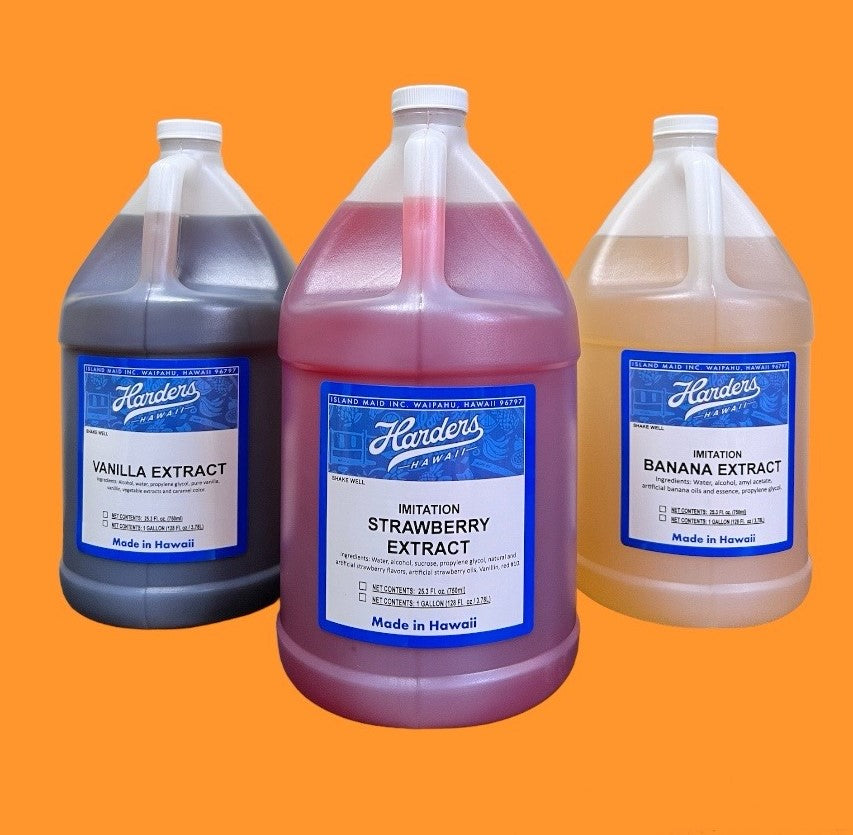 picture of a gallon size Harders Extracts (as an example)
