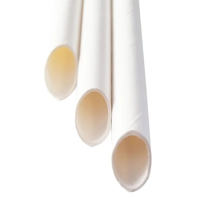picture of a sample of the compostable boba straws with slit