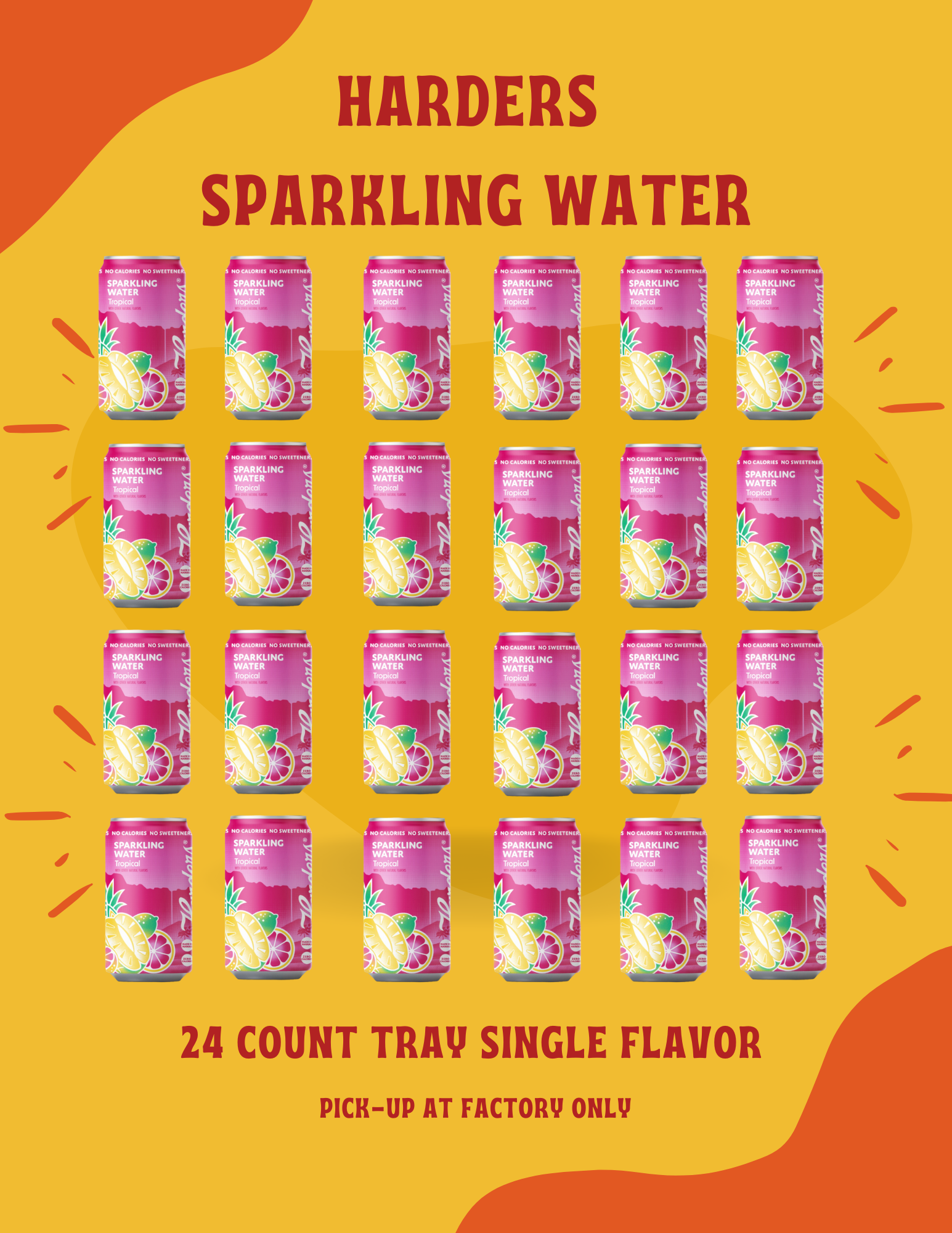 Sparkling Water 24 Pack Tray Single Flavor (factory pick-up only)