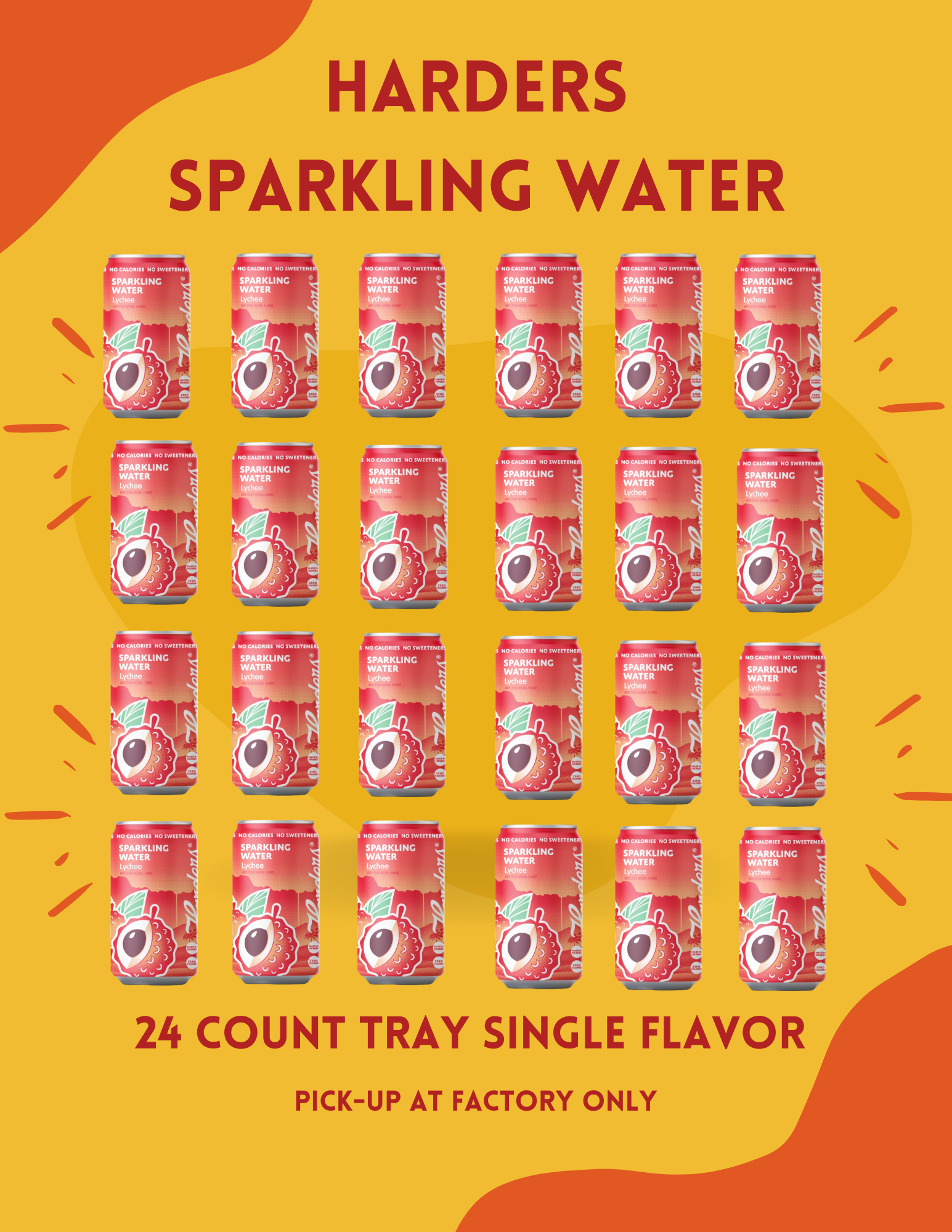 Sparkling Water 24 Pack Tray Single Flavor (factory pick-up only)