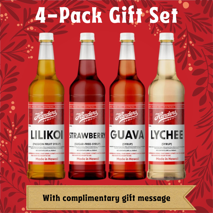 4 PACK PREMIUM SYRUP (4-25oz bottles) (FREE U.S. SHIPPING)