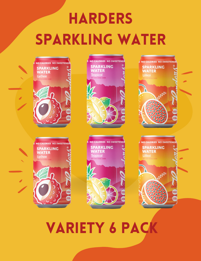 Sparkling Water Variety 6 Pack (FREE U.S. SHIPPING)