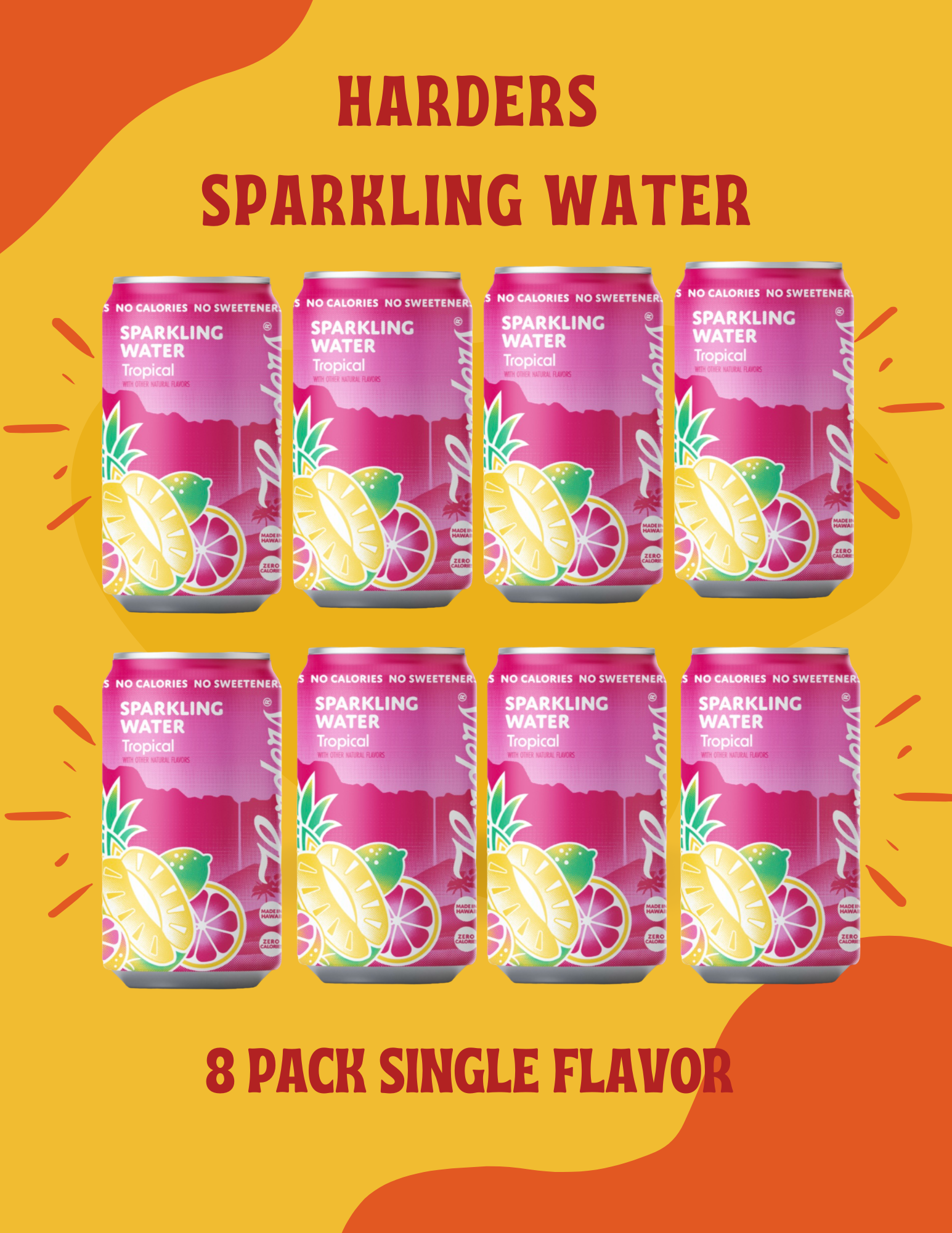 Sparkling Water 8 Pack Gift Set Single Flavor (FREE U.S. SHIPPING)